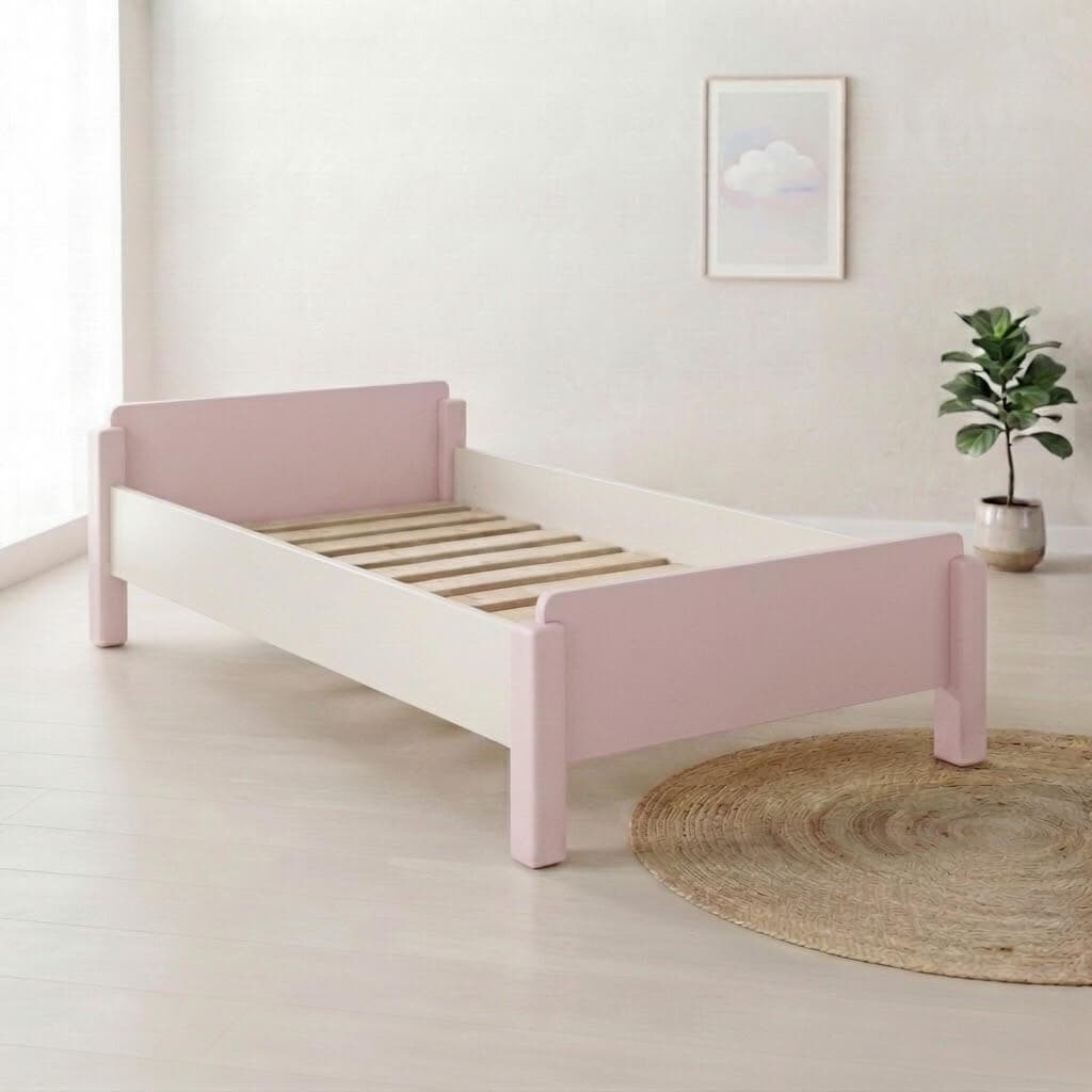 Κρεβάτι νηπίων στοιβαζόμενο για στρώμα 60x120cm Ροζ